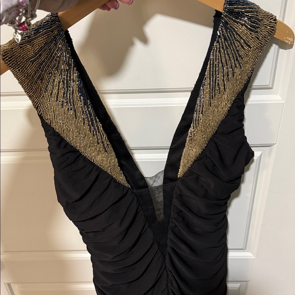 Caribbean Queen Black Dress with Gold Accents - Picture 9 of 9